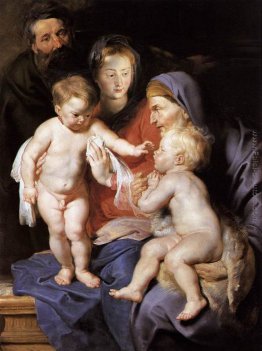 La Sacra Famiglia con Santa Elisabetta e il Bambino San Giovanni