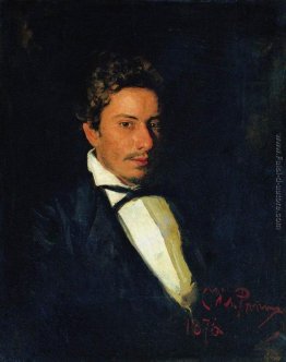 Ritratto di V. Repin, musicista, fratello dell'artista