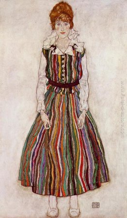 Ritratto di Edith Schiele, moglie dell'artista