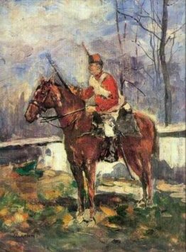 The Red Hussar Mounted