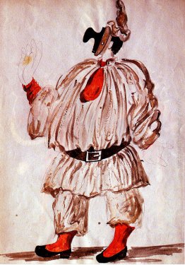 Progettazione di costume per "Pulcinella"