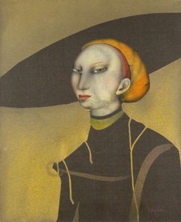 Giovane signora con il cappello (dopo Lucas Cranach)