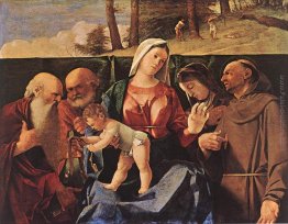 Madonna col Bambino ei Santi Girolamo, Pietro, Chiara e Francesc