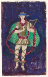 Costume design (Nijinsky) per il balletto d'artista "Orphée dell