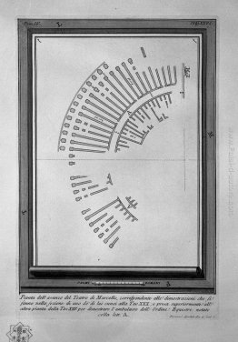 Le antichità romane, t. 4, Piatto XXV. Pianta del Teatro di Marc