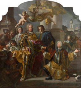 Gundaker conte Althann Consegna all'imperatore Carlo VI (Carlo I
