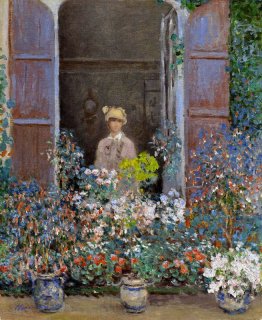 Camille Monet alla finestra, Argentuile