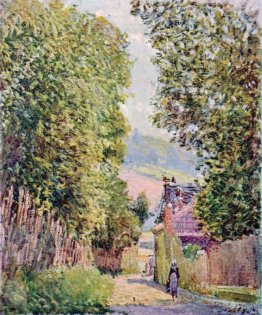 Una strada di Louveciennes