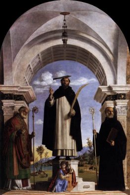 San Pietro Martire con San Nicola di Bari, San Benedetto e un an