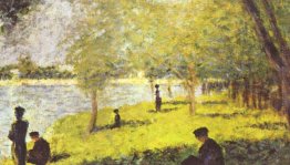 Studia con figure. Studio per 'La Grande Jatte'