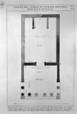 Le antichità romane, t. 4, Piatto XLIV. Piano del Tempio di Giun