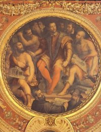 Cosimo I de Medici circondato dalla sua Architetti, Ingegneri e