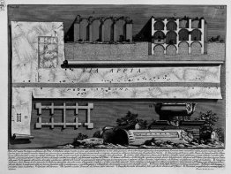 Le antichità romane, t. 3, Tavola III. Parte dell'antica via App