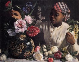 Negress con peonie