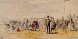 Beach Scene a Trouville