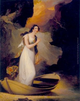 La signorina C. Parsons come 'The Lady of the Lake'