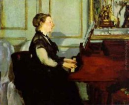 Signora Manet al pianoforte