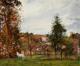 Paesaggio con un cavallo bianco in un prato, L'Hermitage