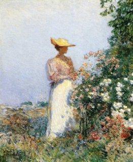 Signora in Flower Garden