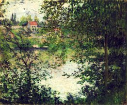 Ile de La Grande Jatte attraverso gli alberi