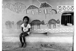 Un bambino in Santiniketan, Birbhum, West Bengal