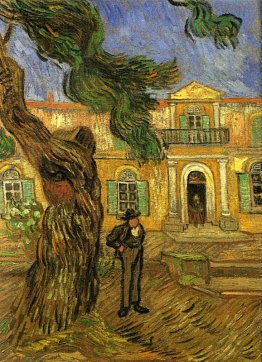 Pino Alberi con figura nel giardino di Saint-Paul Hospital