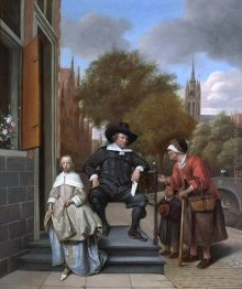 Borghese di Delft e di sua figlia