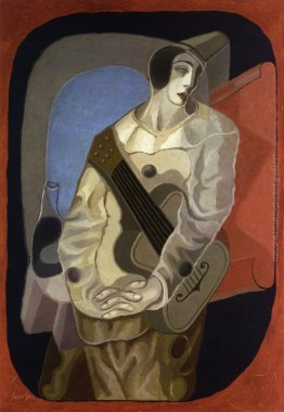 Pierrot con chitarra