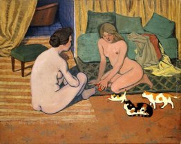 Donne nude ai gatti