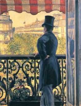 Uomo su un balcone, Boulevard Haussmann