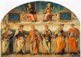 Prudenza e Giustizia con Six Antique Wisemen