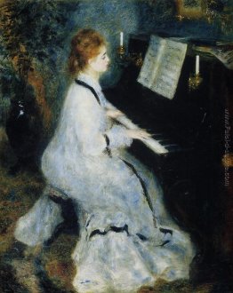 Giovane donna al pianoforte