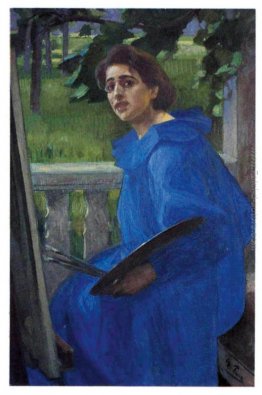 Hanna in blu (Ritratto della moglie dell'artista)