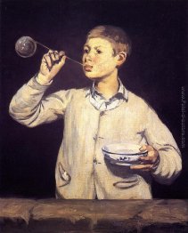 Boy Blowing Bubbles