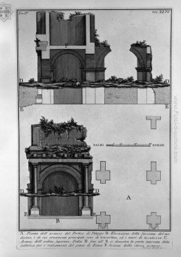 Le antichità romane, t. 4, Piatto XLVI. La prova del Portico di