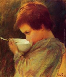 Child Drinking Milk