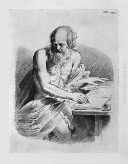 San Girolamo nell'atto dello scrivere, del Guercino