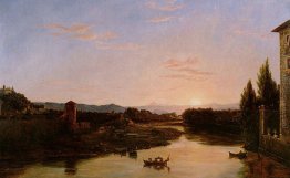 Tramonto dell'Arno