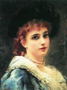 Parisienne in collana di perle