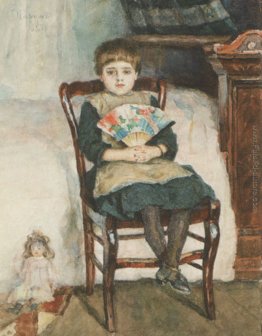 Ritratto di Olga Surikova nell'infanzia