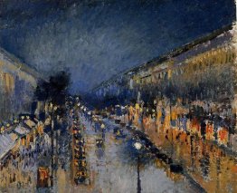 Il Boulevard Montmartre di notte
