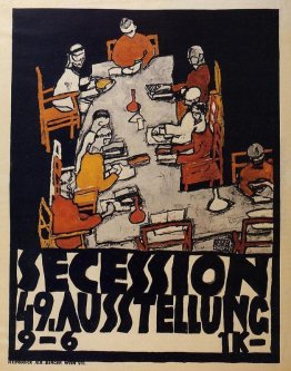 Poster per la Secessione di Vienna, Exhibition 49, Die Freunde