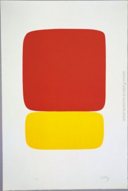 Rosso su Giallo da Suite di ventisette Colore Litografie