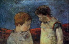 Aline Gauguin e uno dei suoi fratelli