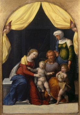 Sacra Famiglia con San Giovannino e Santa Elisabetta