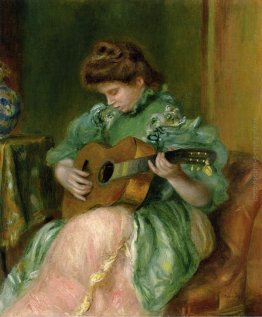 Donna con una chitarra