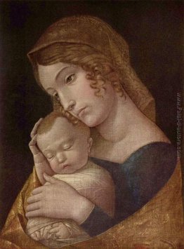 Maria con il bambino che dorme