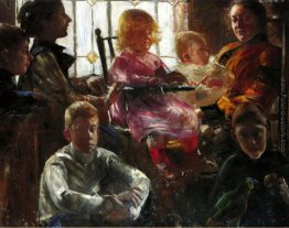 La famiglia del pittore Fritz Rumpf