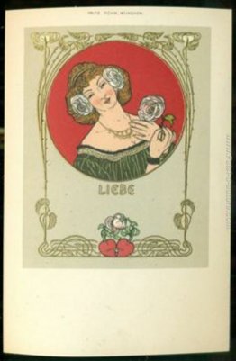 Cartolina del cuore di amore Donna