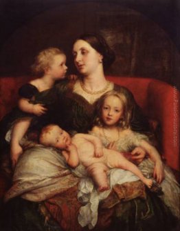 Mrs George Augustus Frederick Cavendish Bentinck ei suoi figli